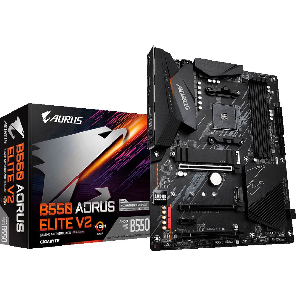 Внешний вид Материнская плата GIGABYTE B550 AORUS ELITE V2