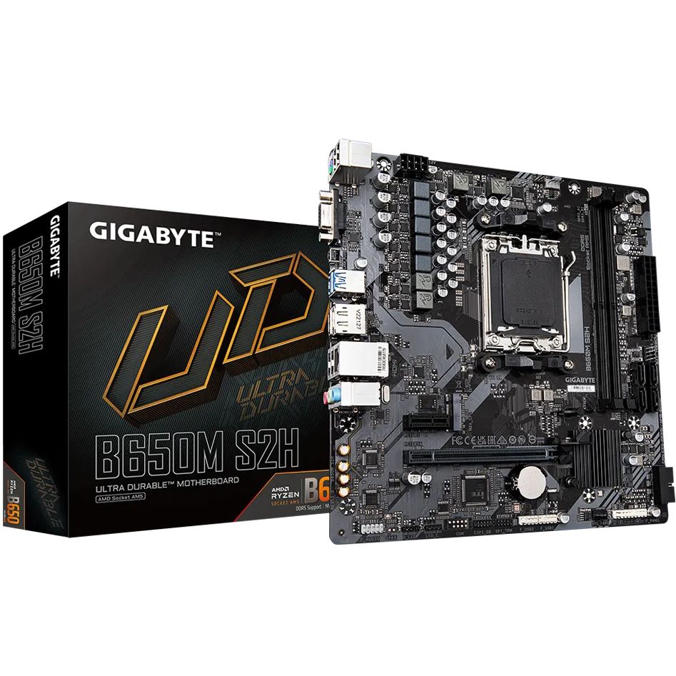 Материнська плата GIGABYTE B650M S2H Чіпсет AMD B650