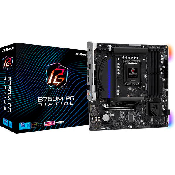 Зовнішній вигляд Материнська плата ASROCK B760M PG RIPTIDE