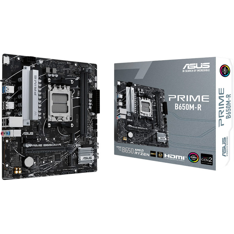 Внешний вид Материнская плата ASUS PRIME B650M-R sAM5 mATX (90MB1H30-M0EAY0)