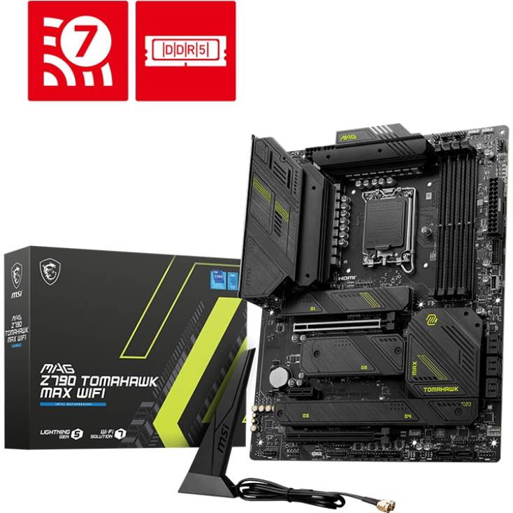 Материнська плата MSI MAG Z790 TOMAHAWK MAX WIFI s1700 ATX (911-7E25-010) Слоти під оперативну пам'ять 4 х DDR5