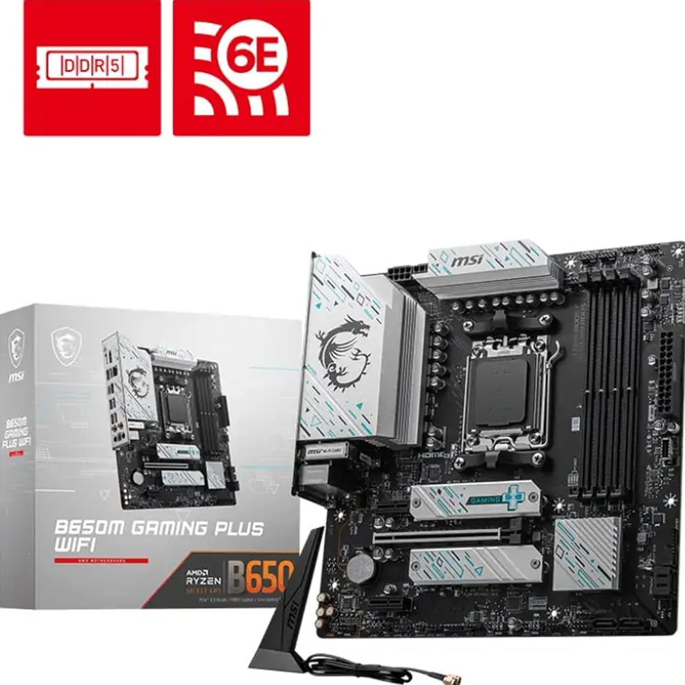 Материнська плата MSI B650M GAMING PLUS WIFI (911-7E24-008) Частота роботи пам'яті 7200+(OC)/ 7000(OC)/ 6800(OC)/ 6600(OC)/ 6400(OC)/ 6200(OC)/ 6000(OC)/ 5800(OC) )/ 5600(OC)/ 5400(OC) )/ 5200(OC)/ 5000(OC)/ 4800(JEDEC)