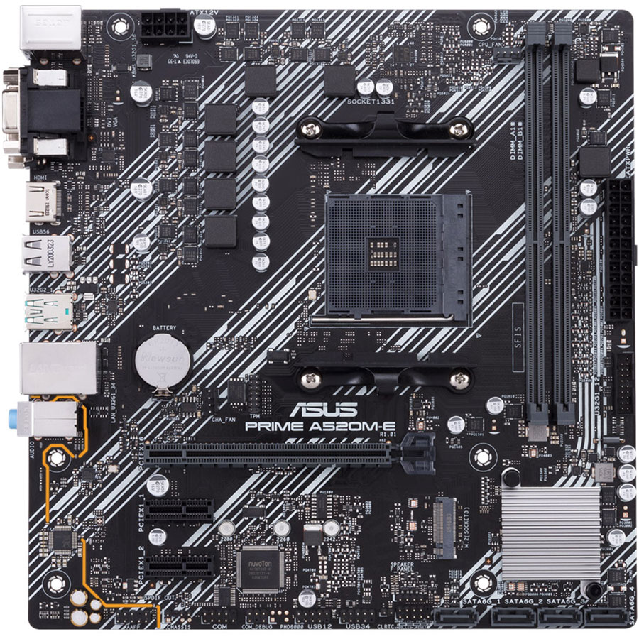 Материнська плата ASUS Prime A520M-E/CSM s-AM4 A520 (90MB1510-M0EAYC)