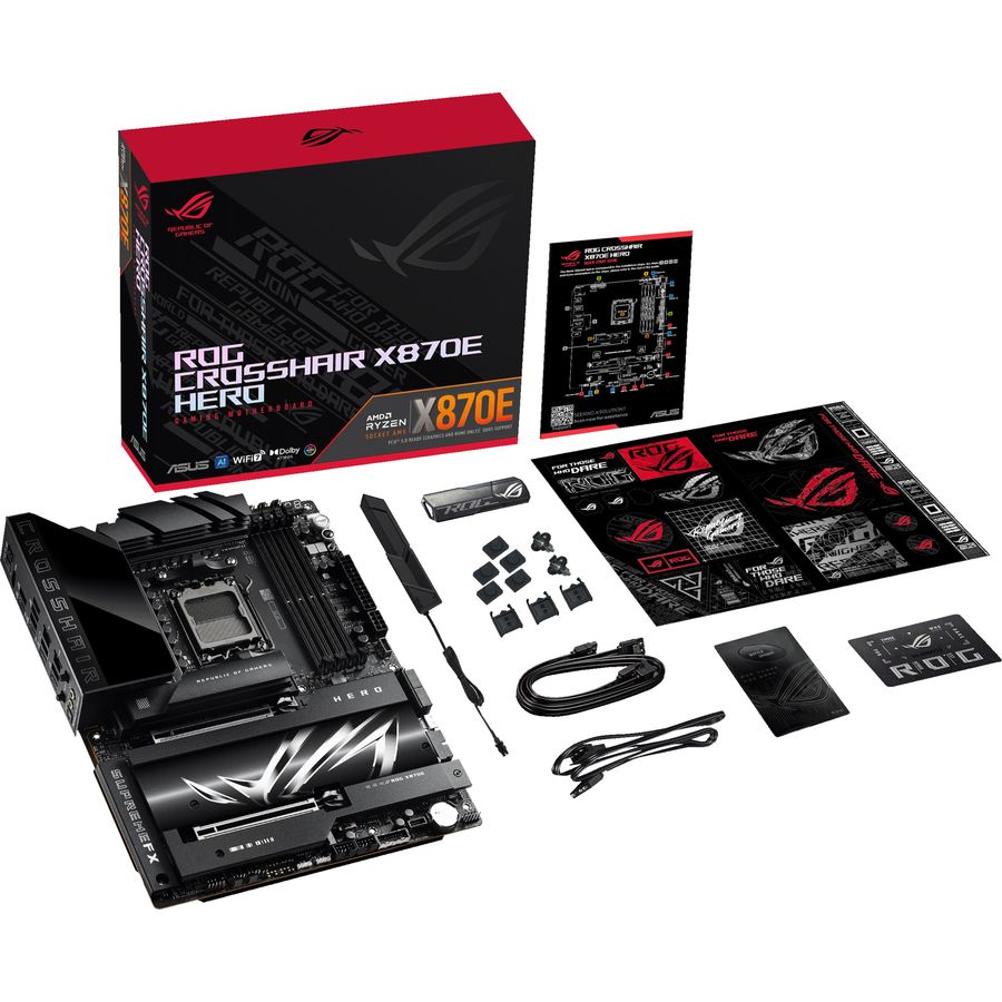 В Україні Материнська плата ASUS ROG CROSSHAIR X870E HERO (90MB1IE0-M0EAY0)