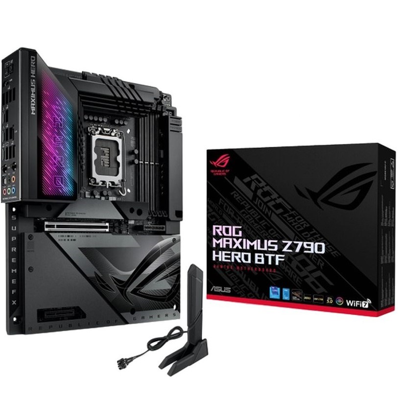 Материнская плата ASUS ROG MAXIMUS Z790 HERO BTF (90MB1H50-M0EAY0) Назначение для настольного компьютера