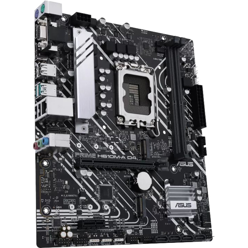 Материнская плата ASUS PRIME H610M-A D4-CSM (4711081514442) Поддерживаемые процессоры Intel® Core™ 14th & 13th, Intel® Core™ 12th Gen, Pentium® Gold and Celeron® Processors