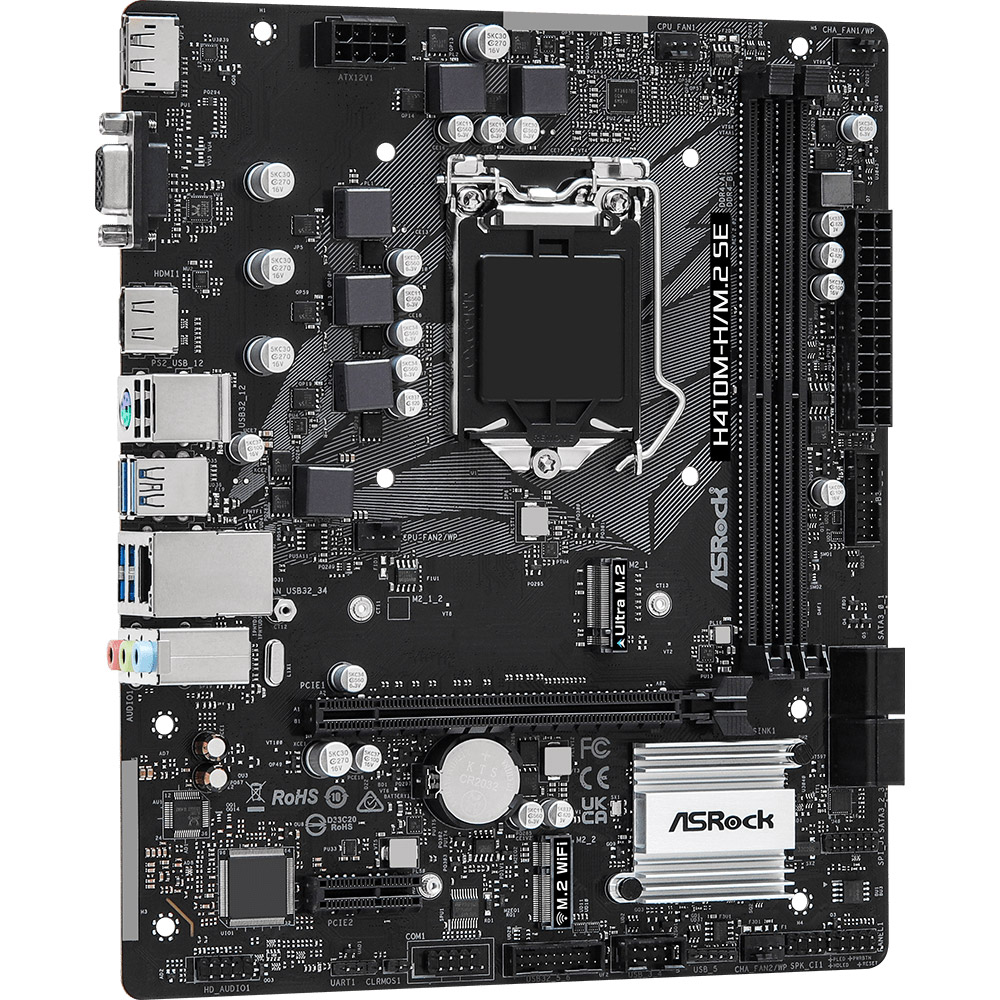 Материнська плата ASROCK H410M-H/M.2 SE Сокет Intel 1200