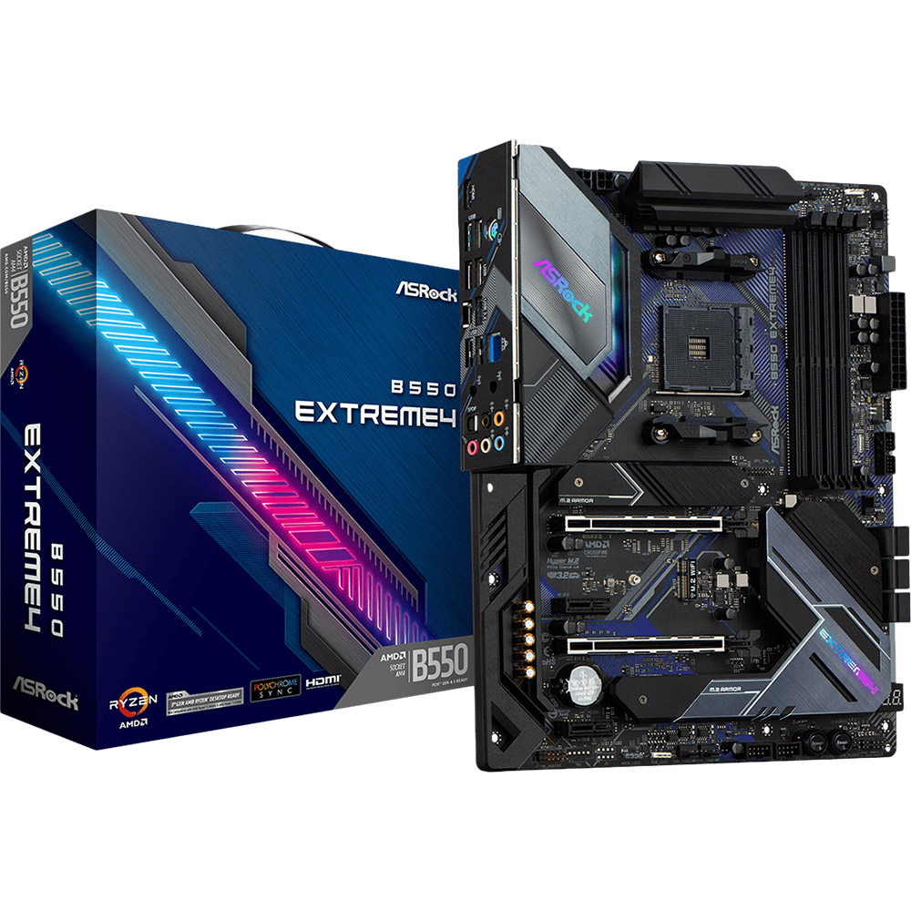 Материнская плата ASROCK AMD AM4 EXTREME4 Lan ATX (B550 EXTREME4) Чипсет AMD B550