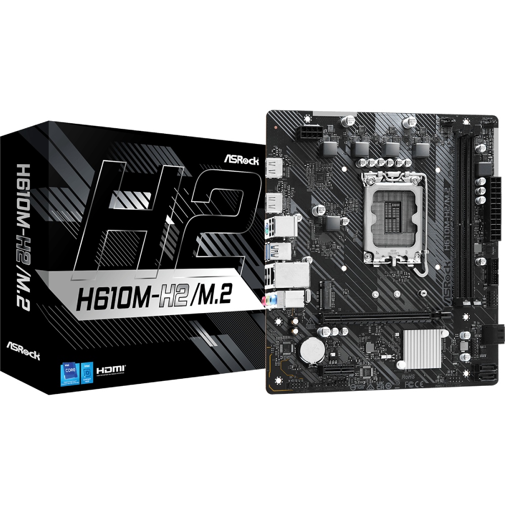 Материнська плата ASROCK H610M-H2/M.2 Чіпсет Intel H610