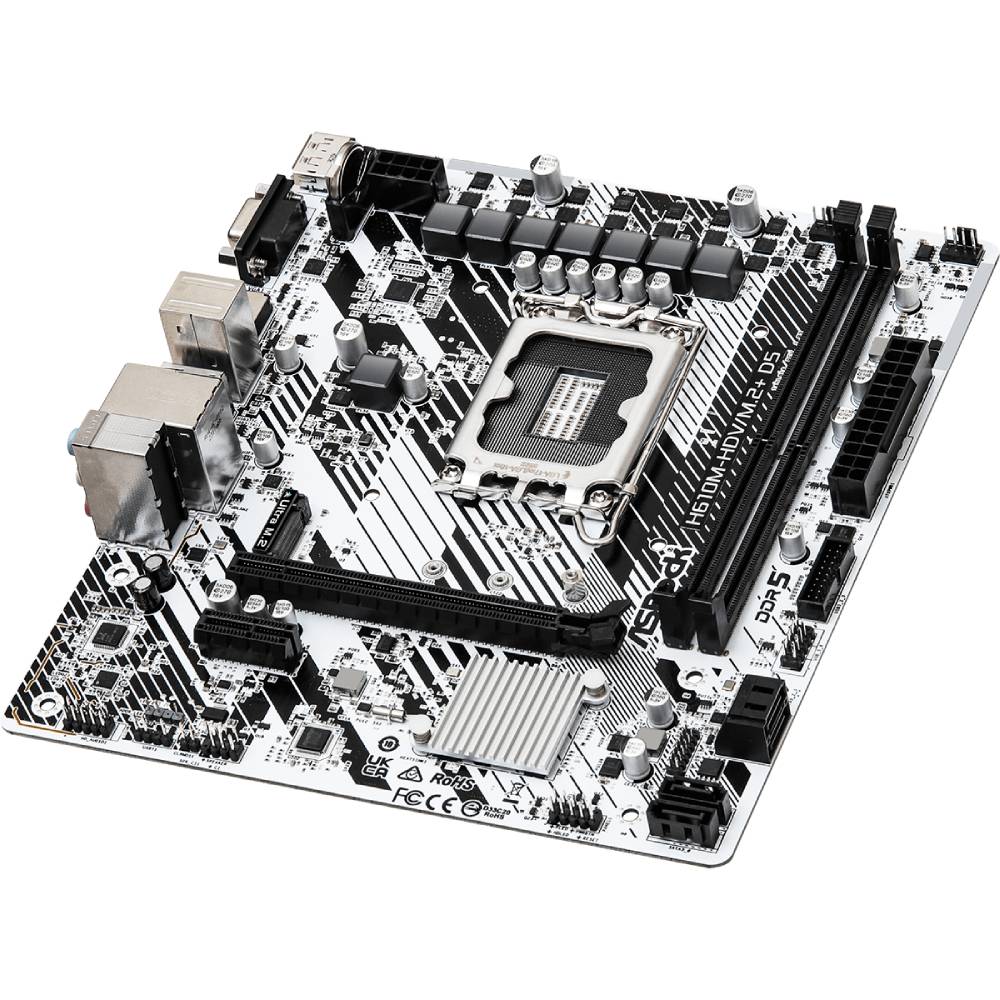 Материнская плата ASROCK H610M (H610M-HDV/M.2+ D5) Назначение для настольного компьютера