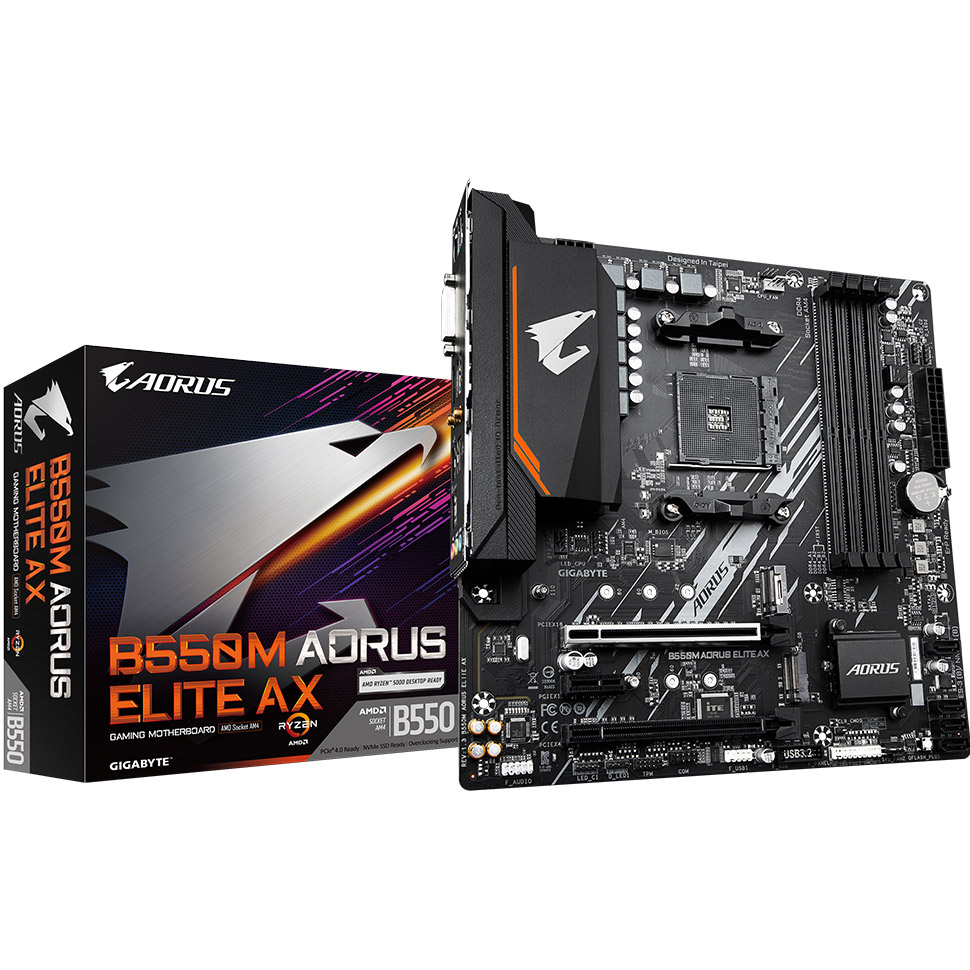 Материнская плата GIGABYTE B550M Aorus Elite AX Чипсет AMD B550