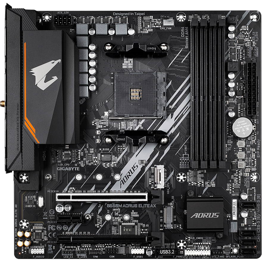 Материнская плата GIGABYTE B550M Aorus Elite AX