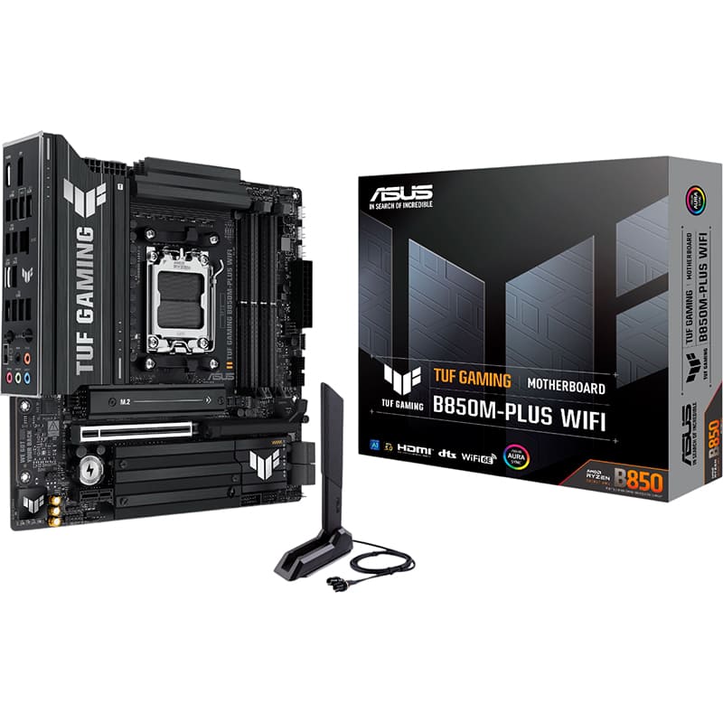 Материнська плата ASUS TUF GAMING B850M-PLUS WIFI (90MB1IY0-M0EAY0) Підтримувані процесори AMD Ryzen 9000, 8000, 7000 серии