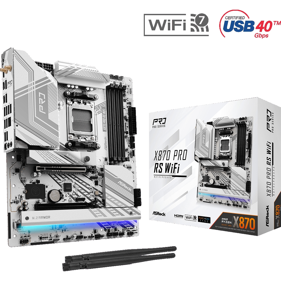 У Фокстрот Материнська плата ASROCK X870 PRO RS WIFI AM5