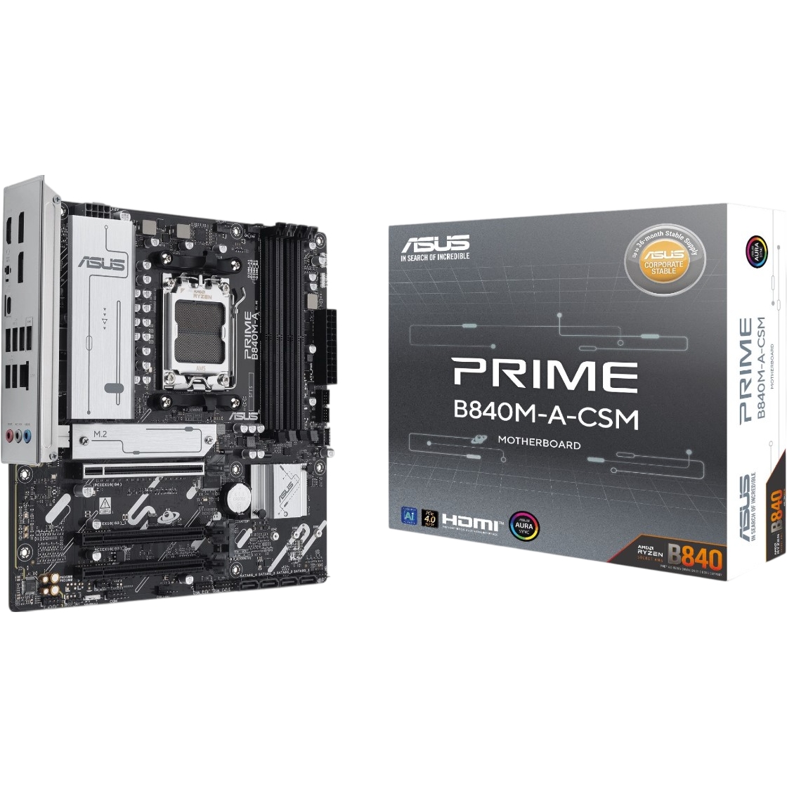 Материнская плата ASUS PRIME B840M-A-CSM (90MB1J10-M0EAYC) Сокет AMD AM5