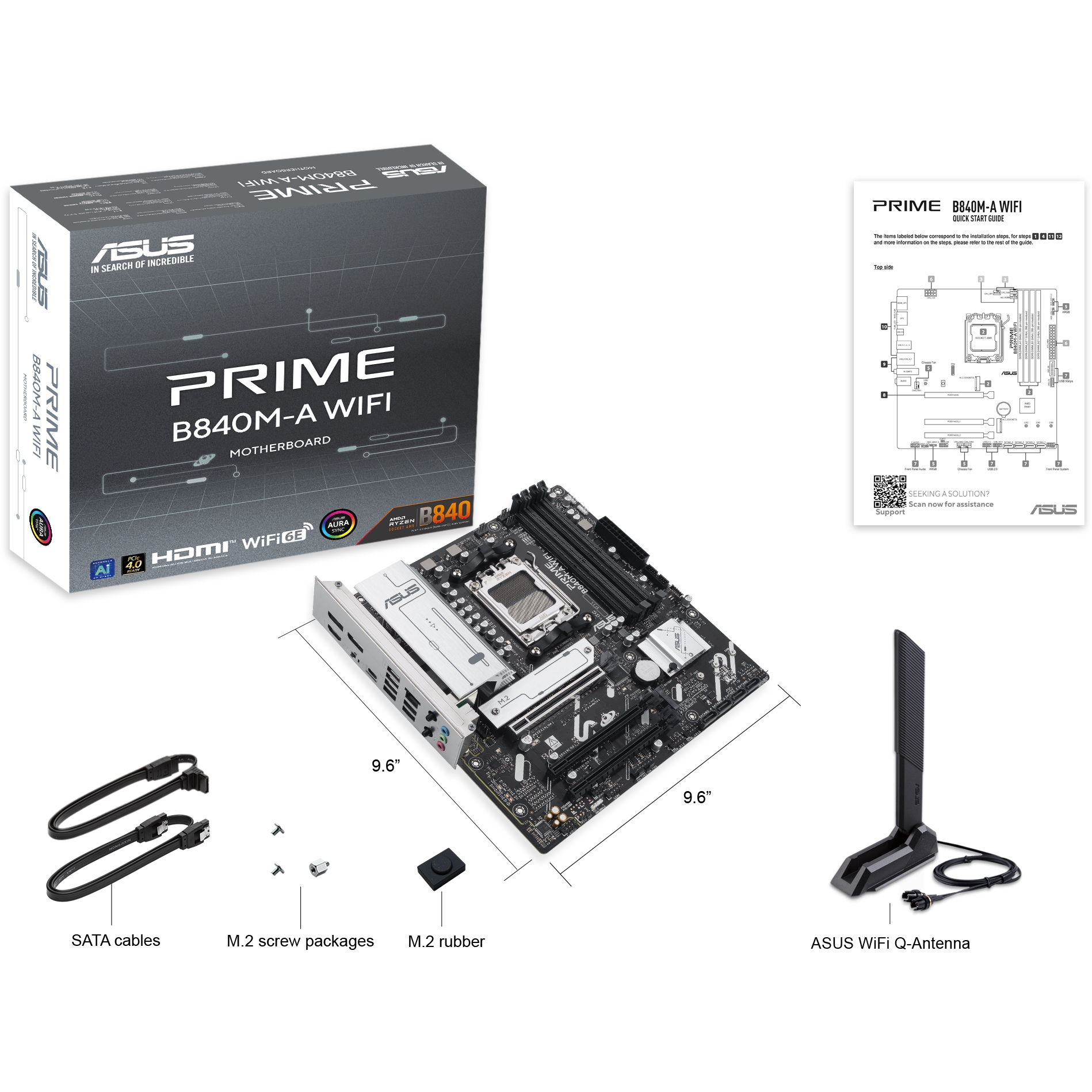 Замовити Материнська плата ASUS PRIME B840M-A WIFI (90MB1J20-M0EAY0)