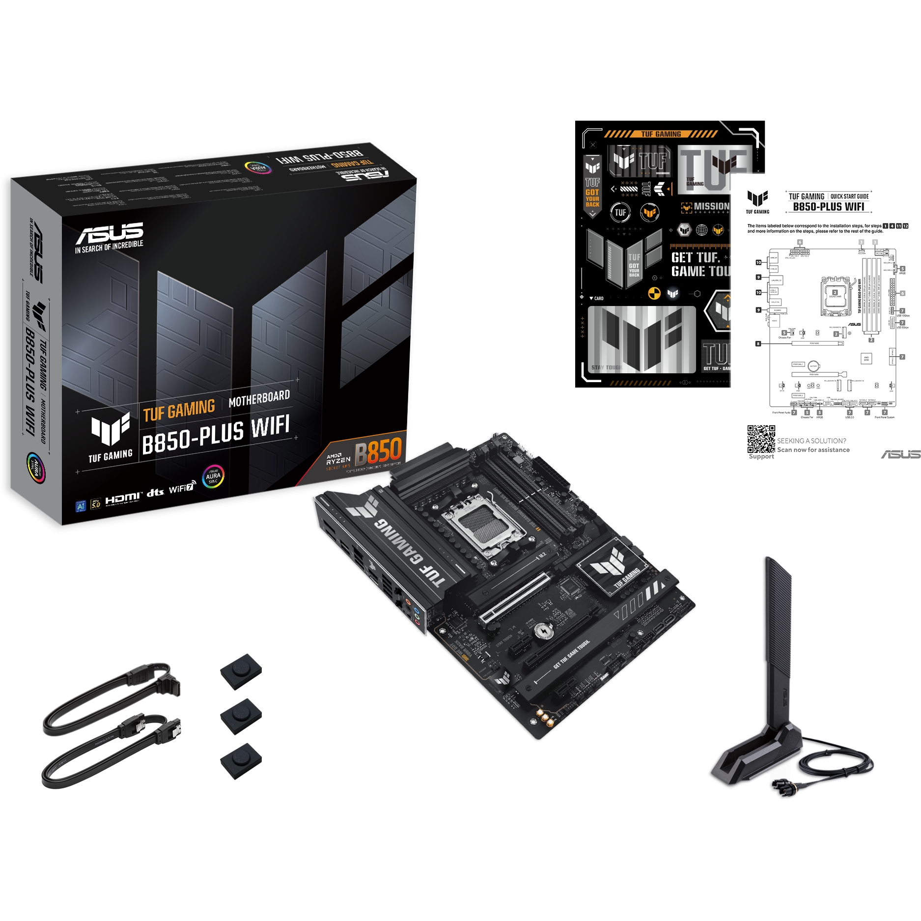 Зображення Материнська плата ASUS TUF GAMING B850-PLUS WIFI (90MB1J30-M0EAY0)