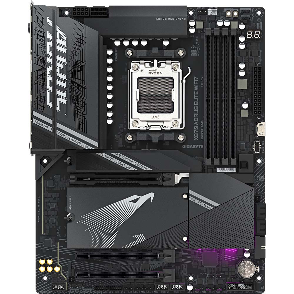 Материнская плата GIGABYTE X870 AORUS ELITE WIFI7 Назначение для настольного компьютера