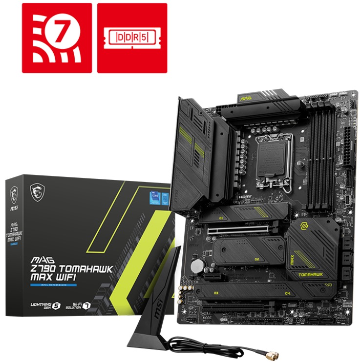 Материнська плата MSI MAG Z790 TOMAHAWK MAX WIFI (911-7E25-026) Підтримувані процесори Intel Core 14th/ 13th/ 12th Gen Processors, Intel Pentium Gold and Celeron Processors