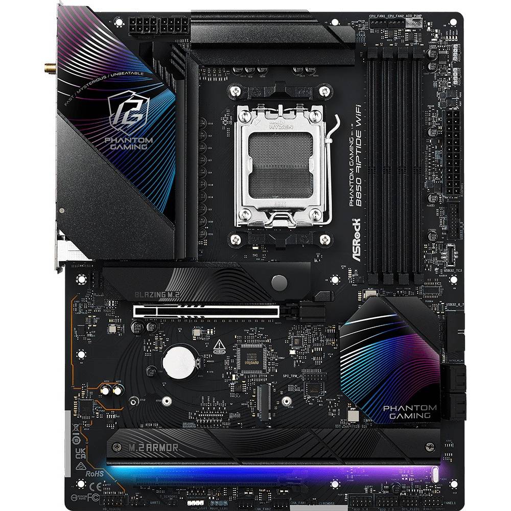 Материнcкая плата ASROCK sAM5 AMD 4xDDR5 (B850 RIPTIDE WIFI)