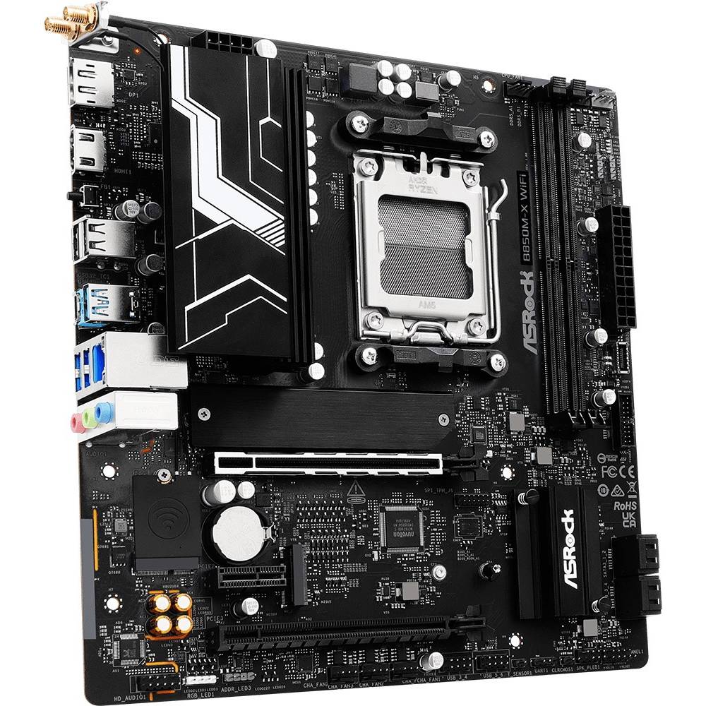 Материнcкая плата ASROCK sAM5 AMD 2xDDR5 (B850M-X WIFI) Назначение для настольного компьютера