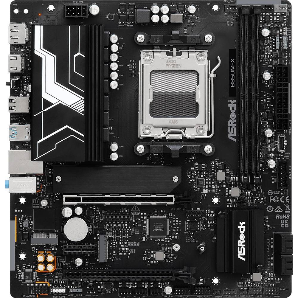 Материнcкая плата ASROCK sAM5 AMD 2xDDR5 (B850M-X)