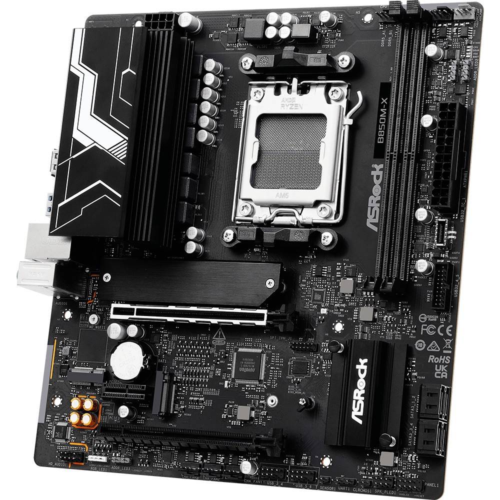 Материнcкая плата ASROCK sAM5 AMD 2xDDR5 (B850M-X) Сокет AMD AM5