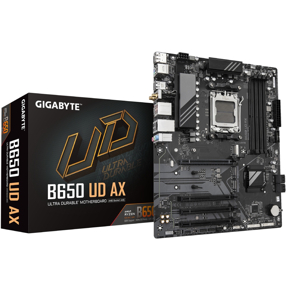 Материнська плата GIGABYTE B650 (B650_UD_AX) Материнська плата GIGABYTE B650 (B650_UD_AX) Сокет AMD AM5