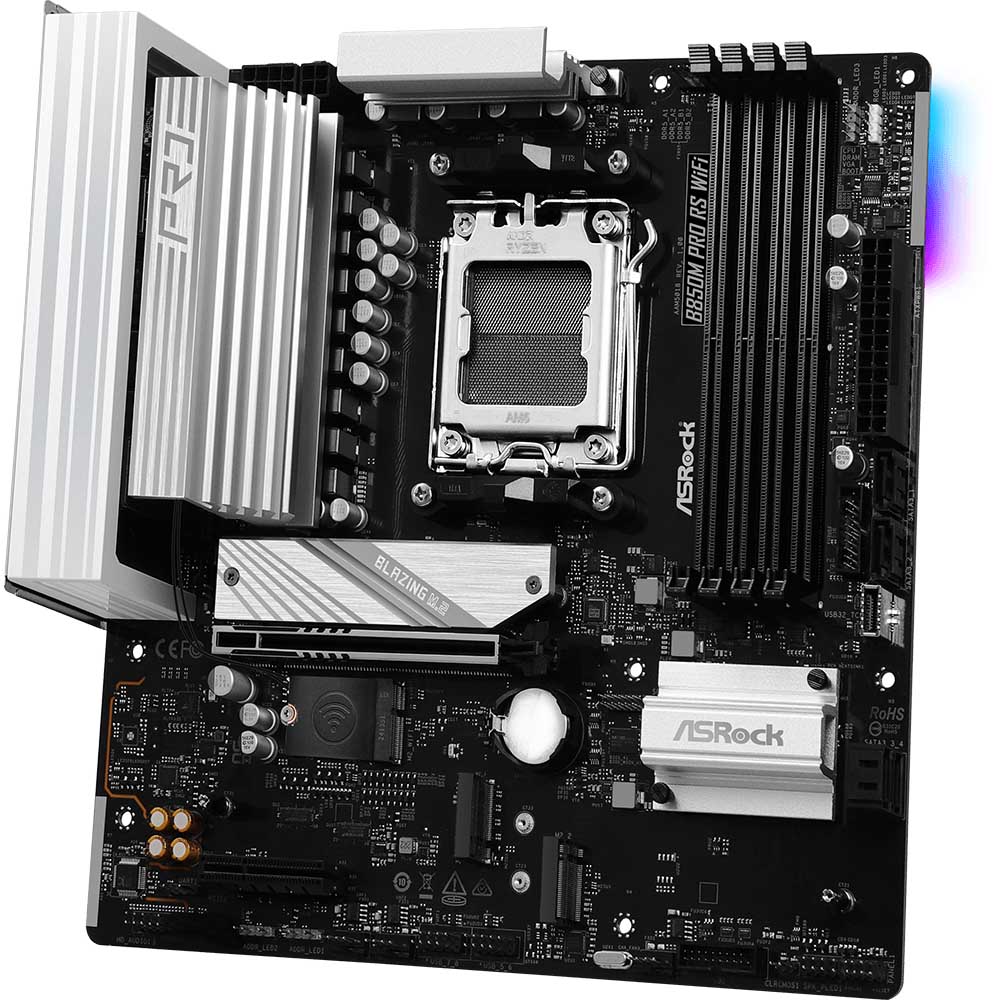 Материнська пата ASROCK B850M PRO RS WIFI Чіпсет AMD B850