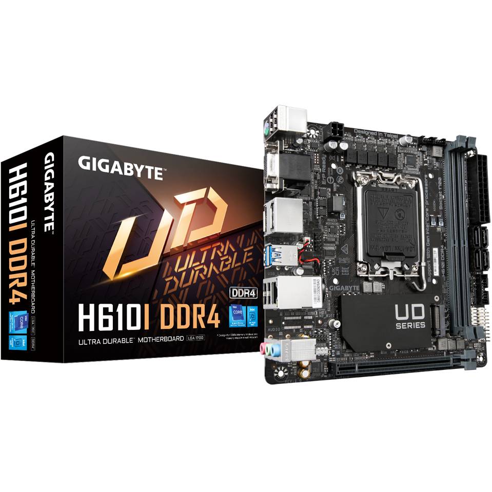 Материнська плата GIGABYTE H610I Чіпсет Intel H610