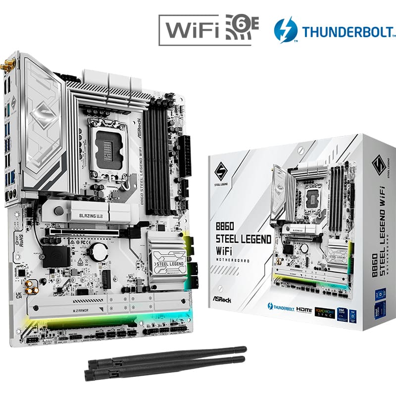 Материнская плата ASROCK B860 Steel Legend WiFi Назначение для настольного компьютера