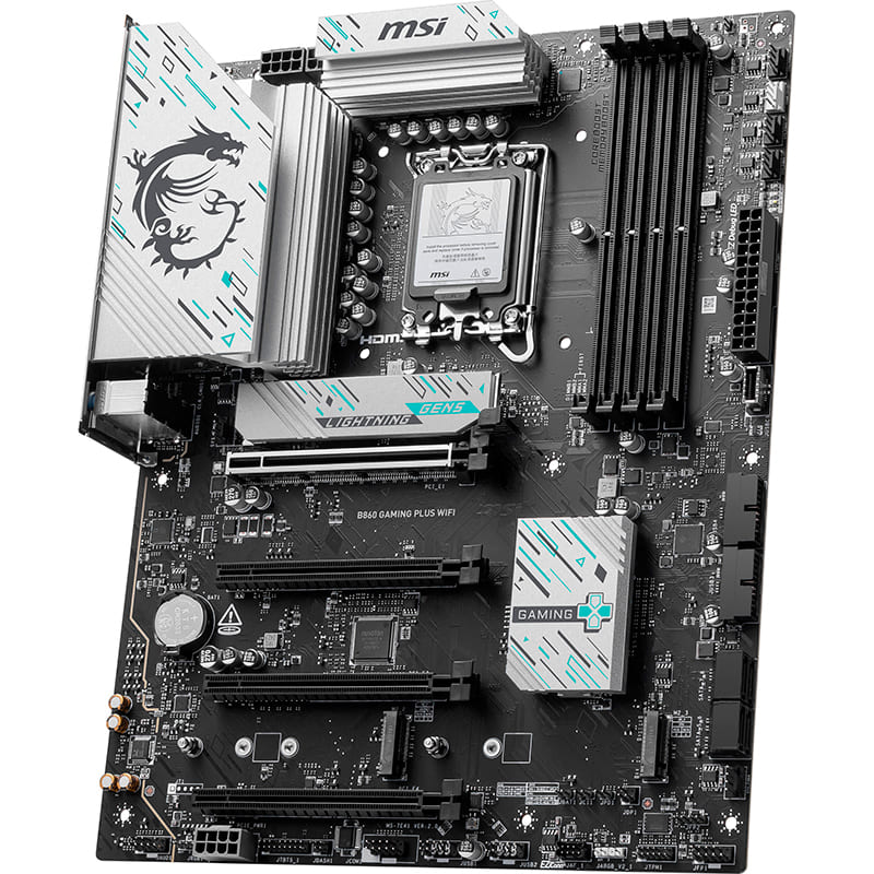 Материнcкая плата MSI B860 GAMING PLUS WIFI (911-7E41-003) Сокет Intel 1851