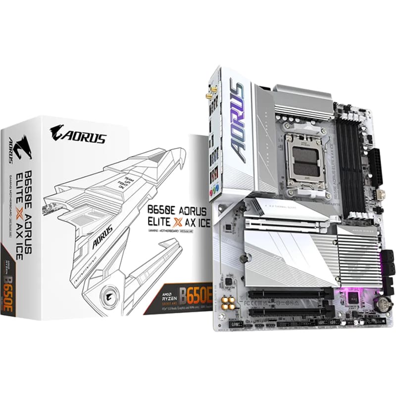 Материнська плата GIGABYTE B650E Aorus Elite X AX ICE Чіпсет AMD B650