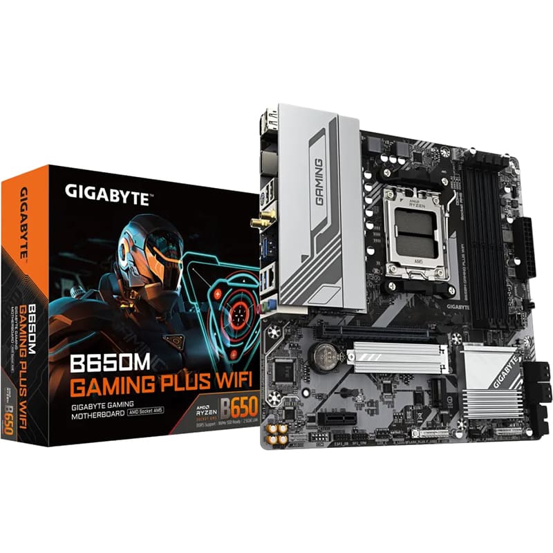 Материнcкая плата GIGABYTE B650M Gaming Plus WiFi Назначение для настольного компьютера