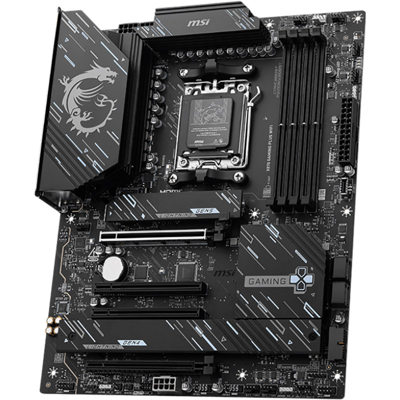 Материнська плата MSI 4DDR5/4SATA X870 GAMING PLUS WIFI Роз'ємів на задній панелі USB 4 Gen 3 x 2 Type-C  1
