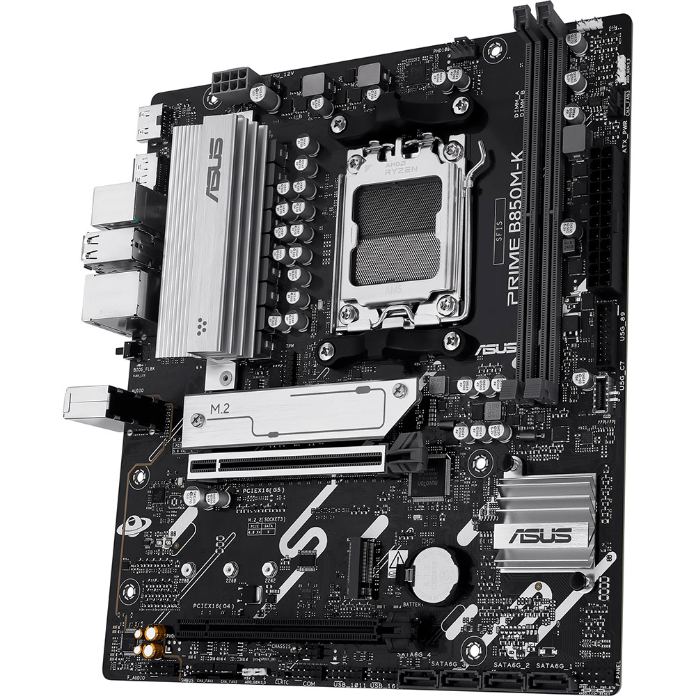 Материнская плата ASUS 2DDR5/4SATA PRIME B850M-K Частота работы памяти 8400 / 8200 / 8000