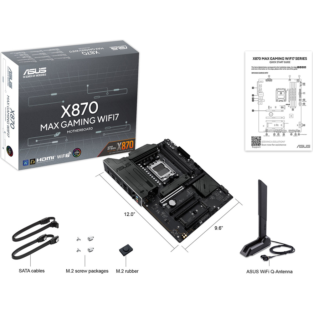 Покупка Материнська плата ASUS X870 Max Gaming WIFI7 (90MB1LY0-M0EAY0)