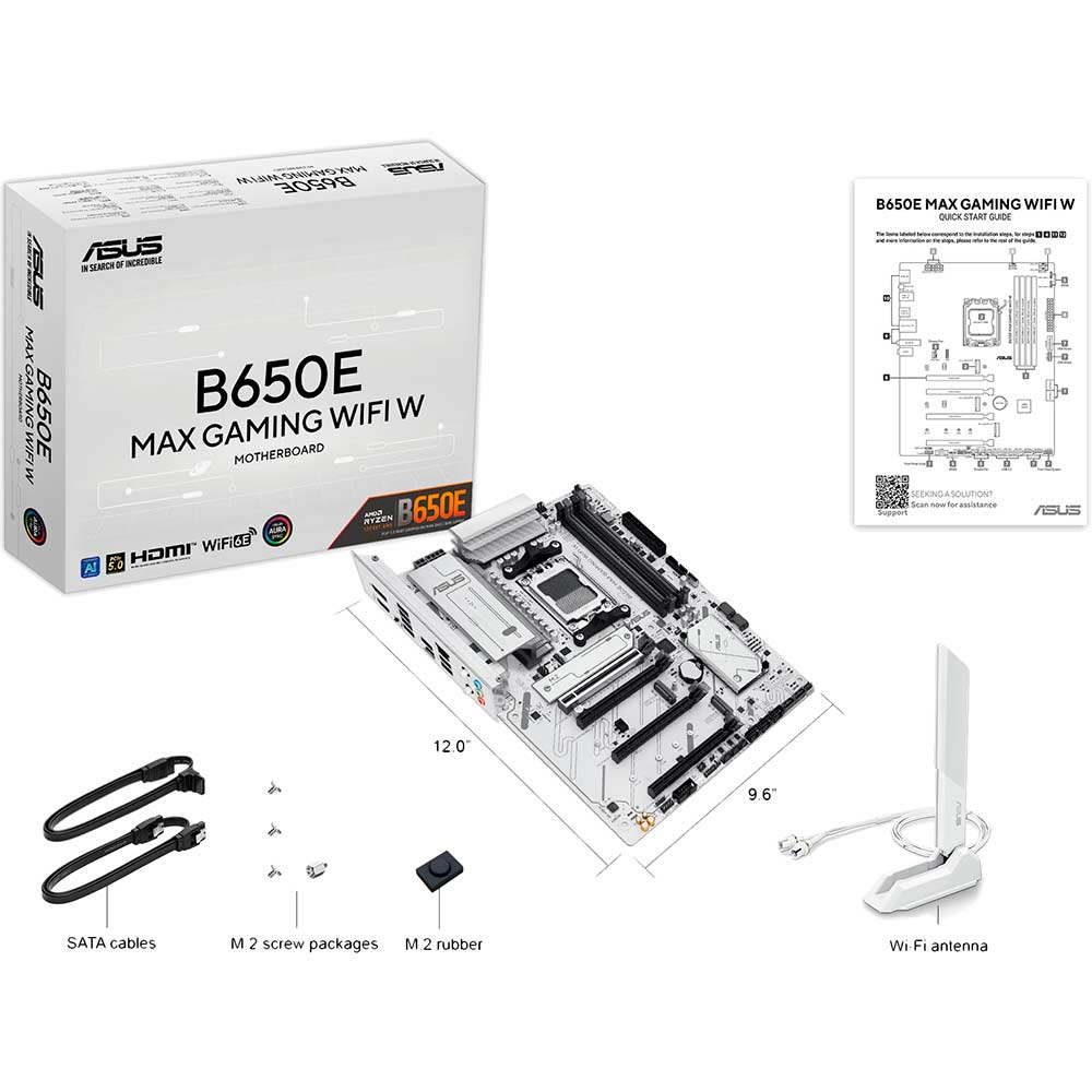 Заказать Материнская плата ASUS B650E MAX GAMING WIFI White (90MB1M00-M0EAY0)