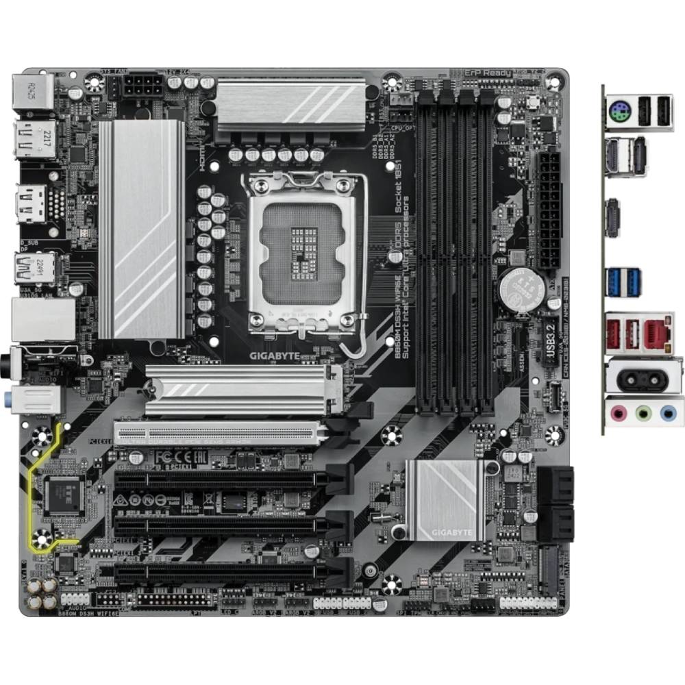Материнская плата GIGABYTE s1851 4xDDR5 M.2 BT HDMI DP mATX (B860M_DS3H_WIFI6E) Частота работы памяти 9066
