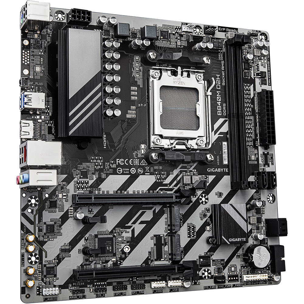 Материнская плата GIGABYTE B840M D2H (B840M_D2H) Назначение для настольного компьютера