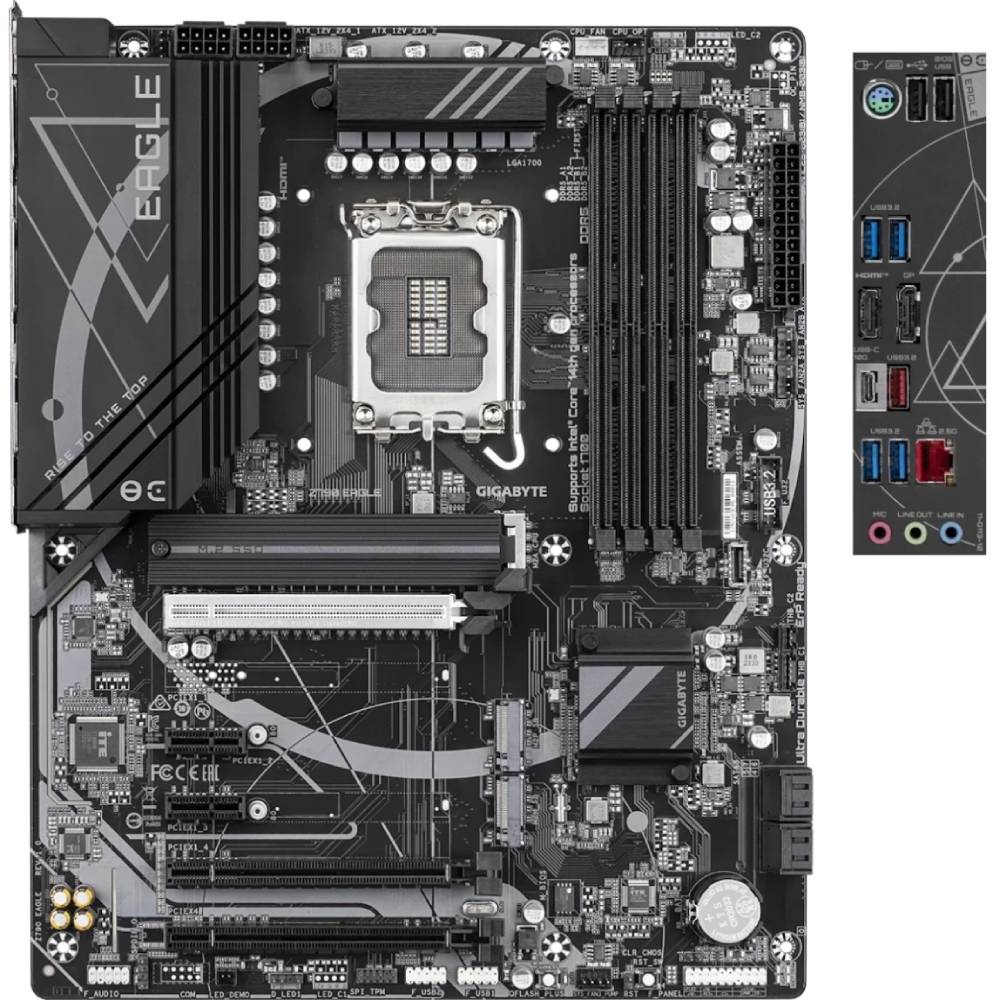 Материнська плата GIGABYTE s1700 Z790 4xDDR5 M.2 HDMI DP ATX (Z790_EAGLE) Материнська плата GIGABYTE s1700 Z790 4xDDR5 M.2 HDMI DP ATX (Z790_EAGLE)