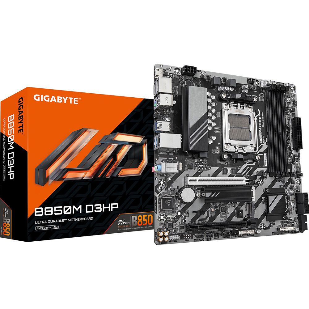 Материнська плата GIGABYTE B850M D3HP (B850M_D3HP) Підтримувані процесори AMD Ryzen 9000/8000/7000 серий