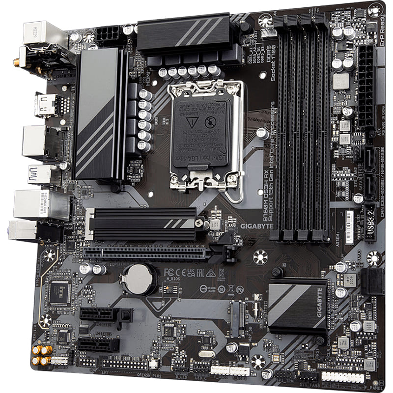 Материнська плата GIGABYTE B760M DS3H AX Підтримувані процесори Intel Core 14-го, 13-го и 12-го поколения