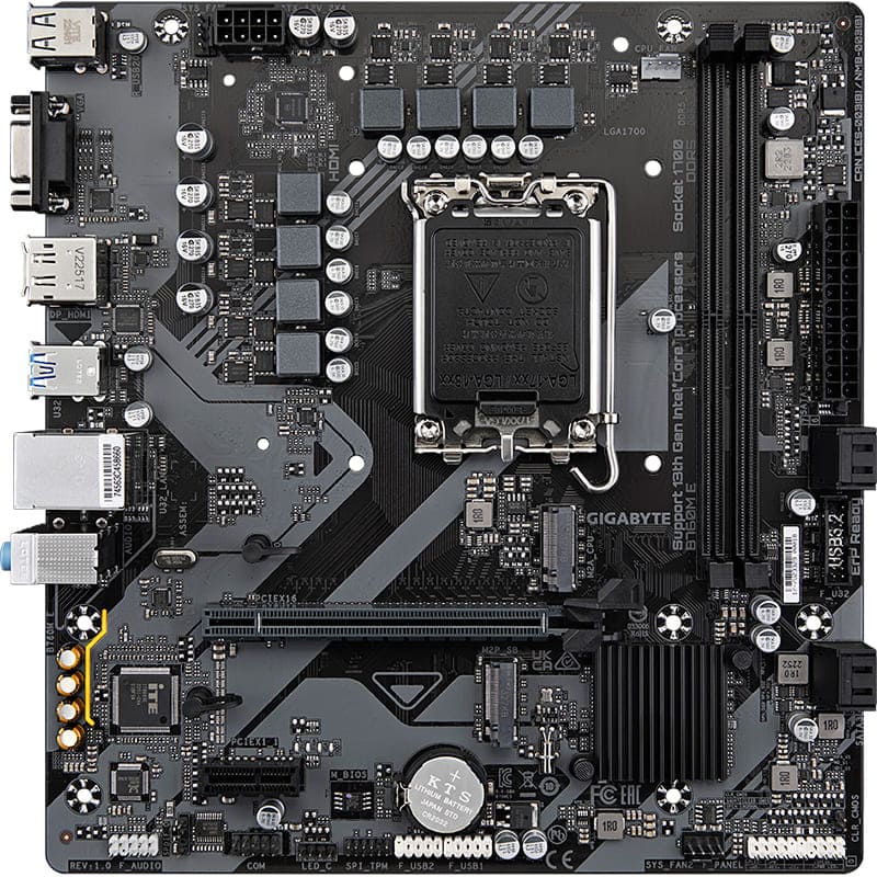 Материнська плата GIGABYTE B760M E