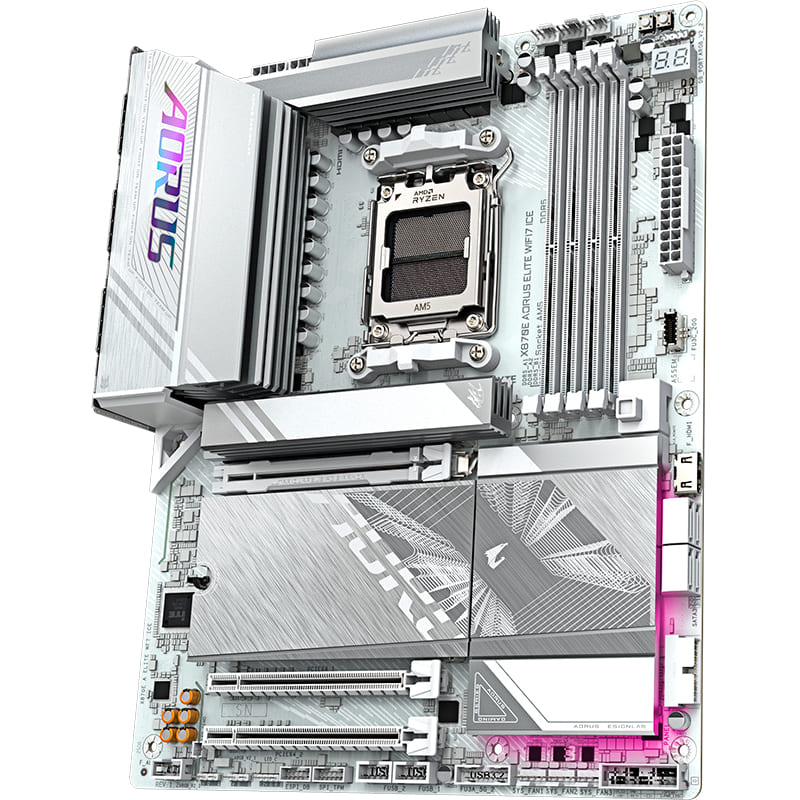 Материнская плата GIGABYTE X870E Aorus Elite WIFI7 Ice Назначение для настольного компьютера