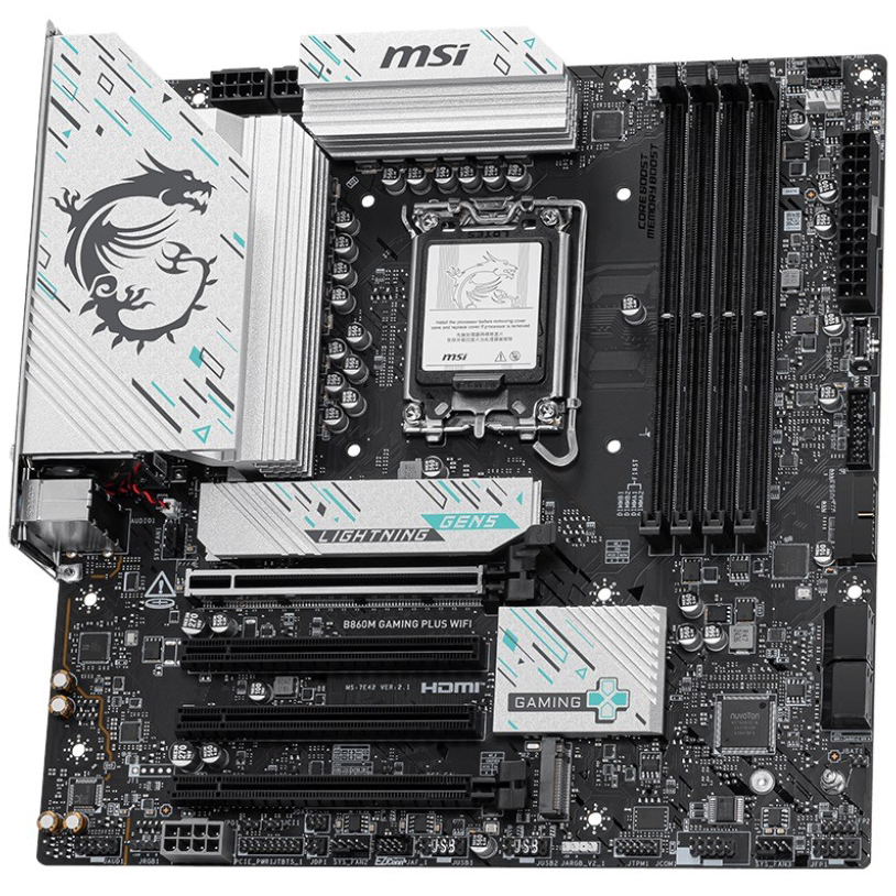 Материнська плата MSI B860 Gaming Plus WiFi Socket 1851 (B860 GAMING PLUS WIFI) Принзначення для настільного комп'ютера