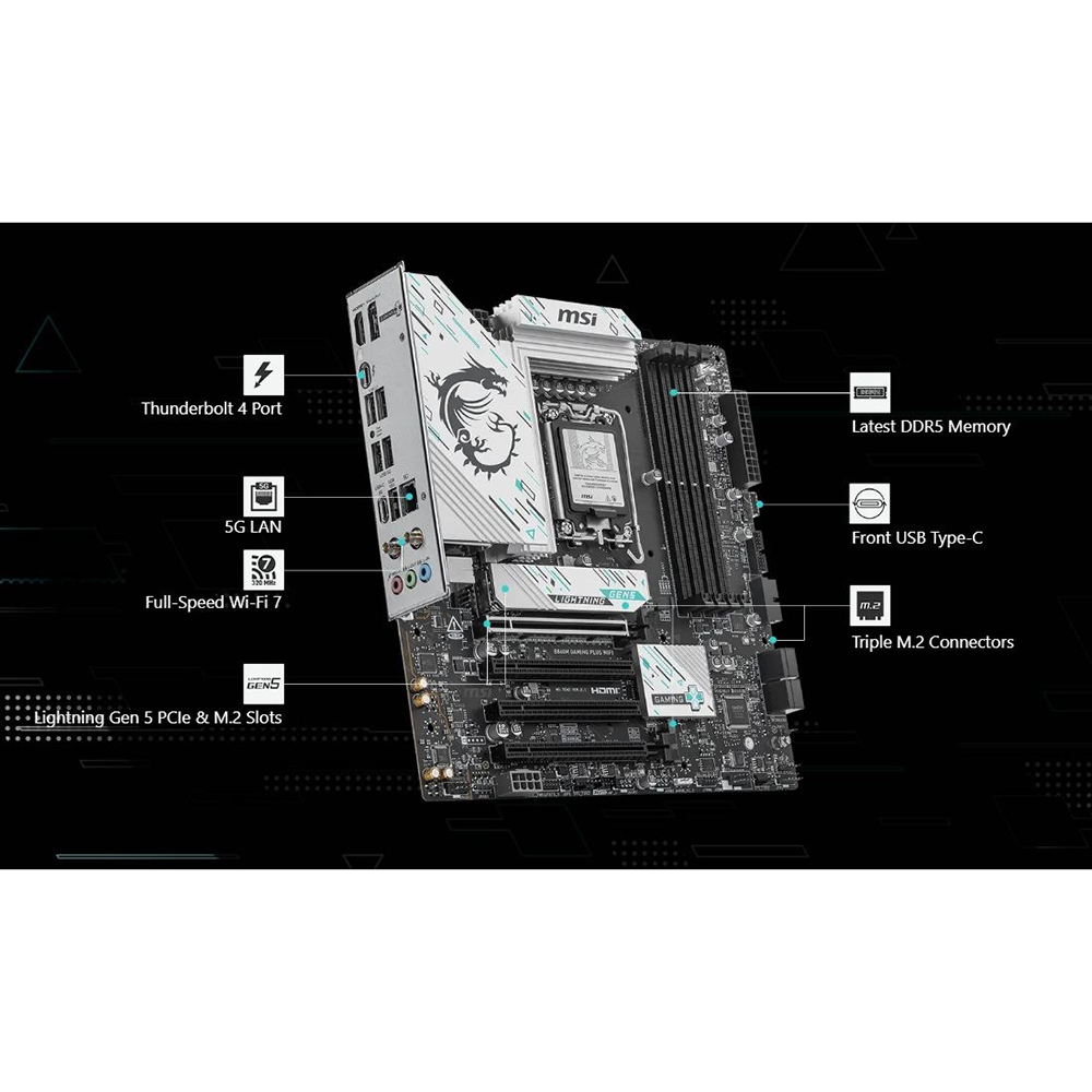 Замовити Материнська плата MSI B860 Gaming Plus WiFi Socket 1851 (B860 GAMING PLUS WIFI)