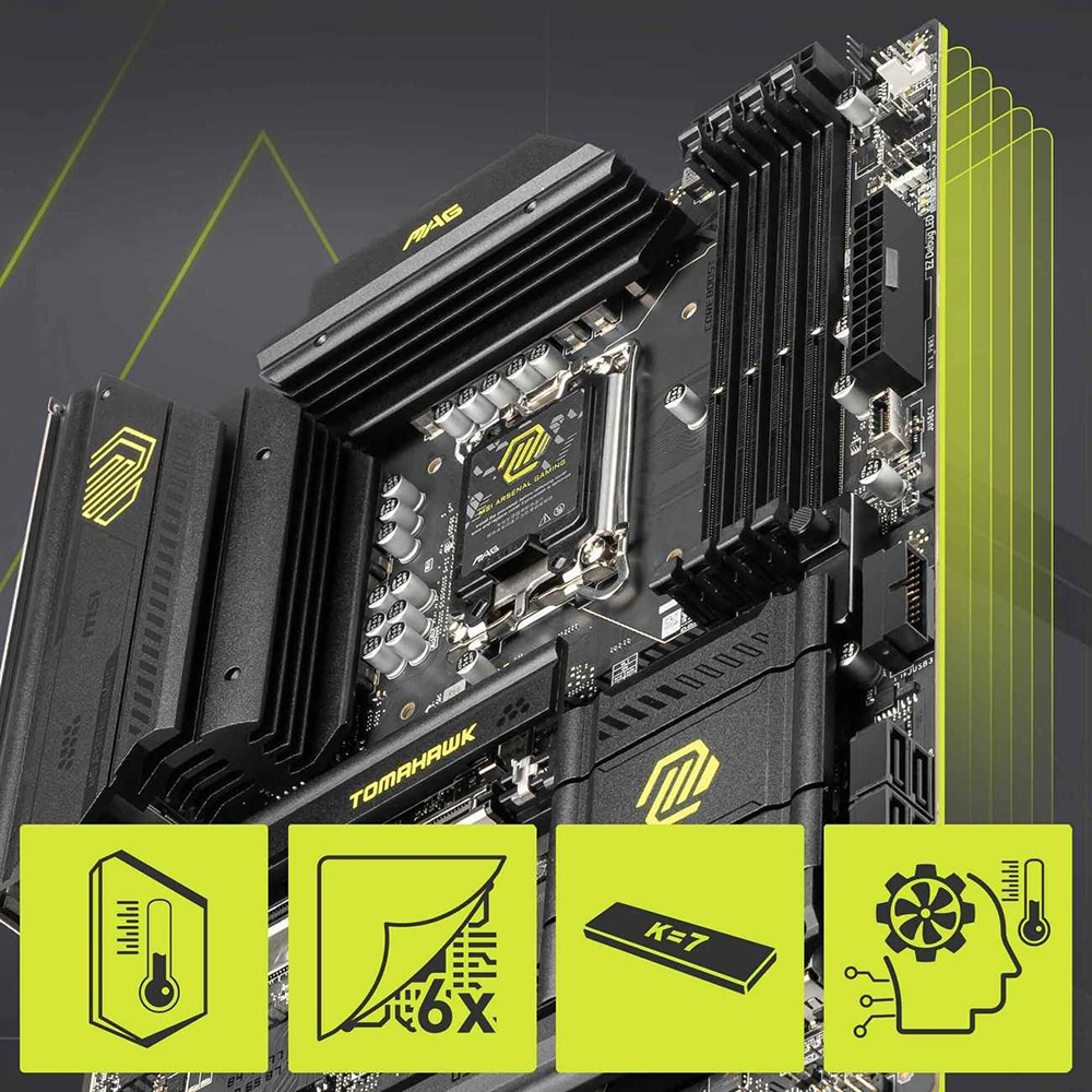 Зображення Материнська плата MSI MAG B860 Tomahawk WiFi Socket 1851 (MAG B860 TOMAHAWK WIFI)