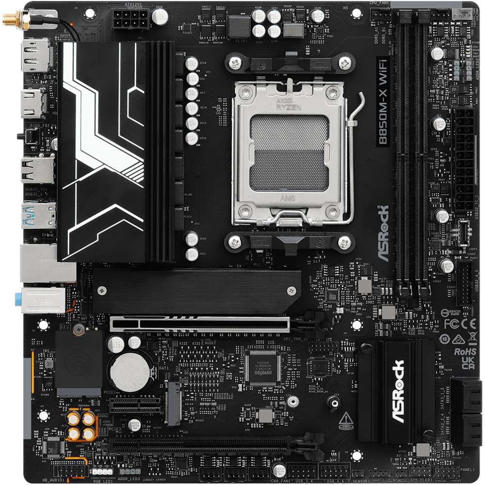 Материнская плата ASROCK B850M-X WIFI R2.0 Назначение для настольного компьютера