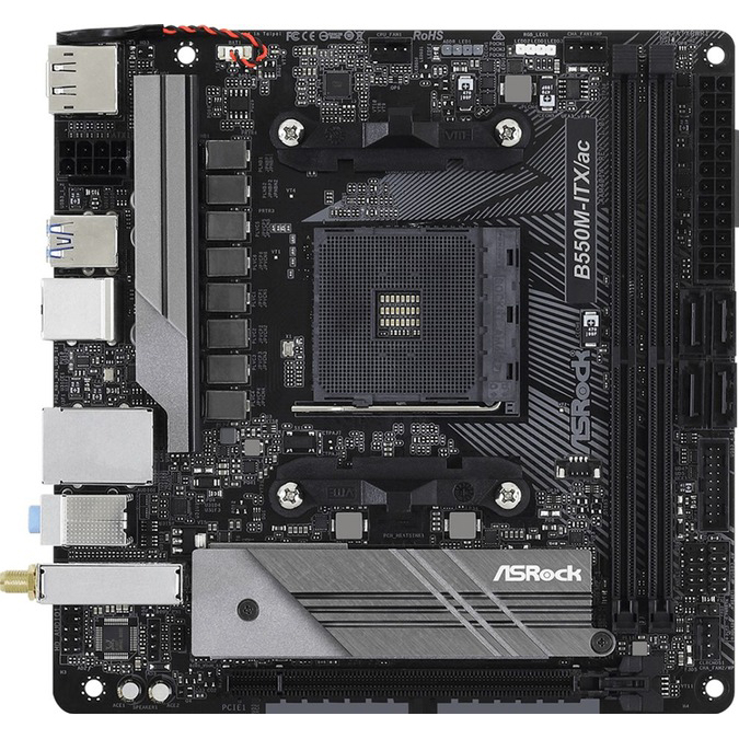 Материнская плата ASROCK sAM4 AMD 2xDDR4 (B550M-ITX/AC)